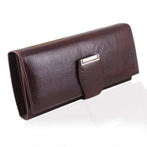 Women Clutch Wallet Genuine Leather Brown (2805-BRN)