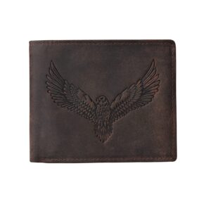 New Vintage Brown RFID Blocking Leather Wallet for Men