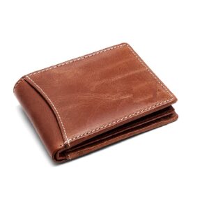 Amazing RFID Blocking Wallet , Protected Leather Brown Men's Wallet ,150 Grams